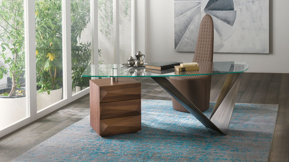 Письменный стол Reflex Disegno Prisma Steel Scrivania - фото товара