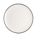Комплект из 2-х подстановочных тарелок Serax De, диаметр 28 см, кремовый, чёрный, вариант №1, фарфор