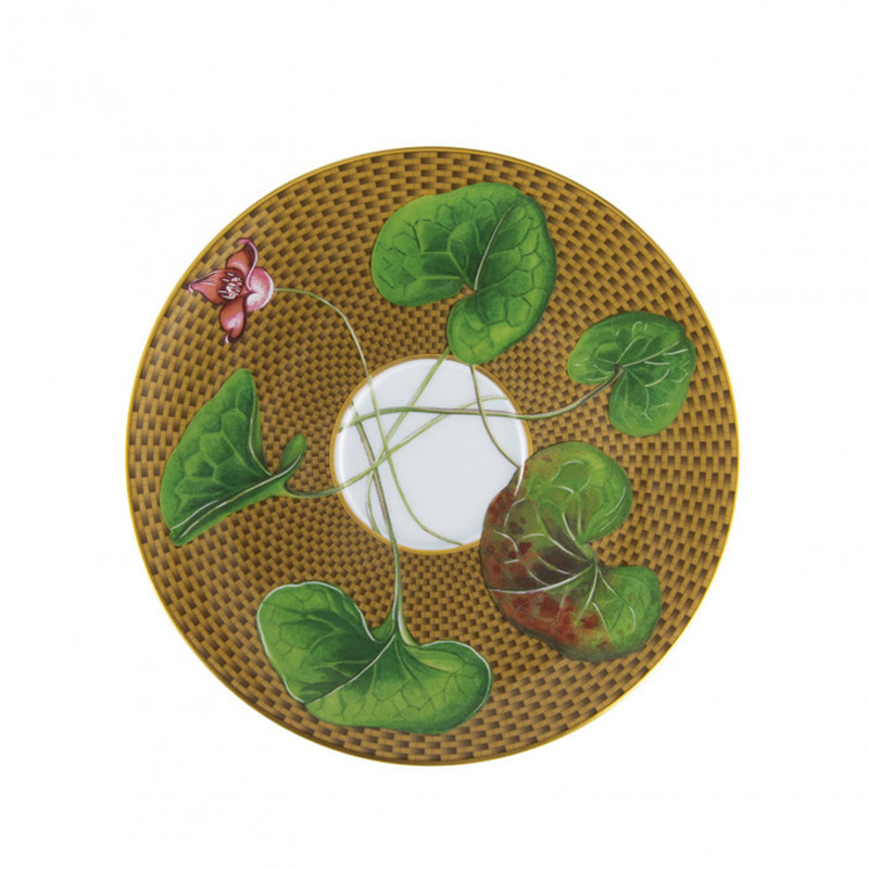 Чашка для чая с блюдцем Raynaud Tresor Fleuri, 220 мл, коричневый, фарфор