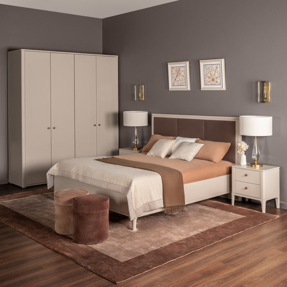 Кровать Fratelli Barri Alba 178,4 x 211,7 x h125,4 см, с решёткой