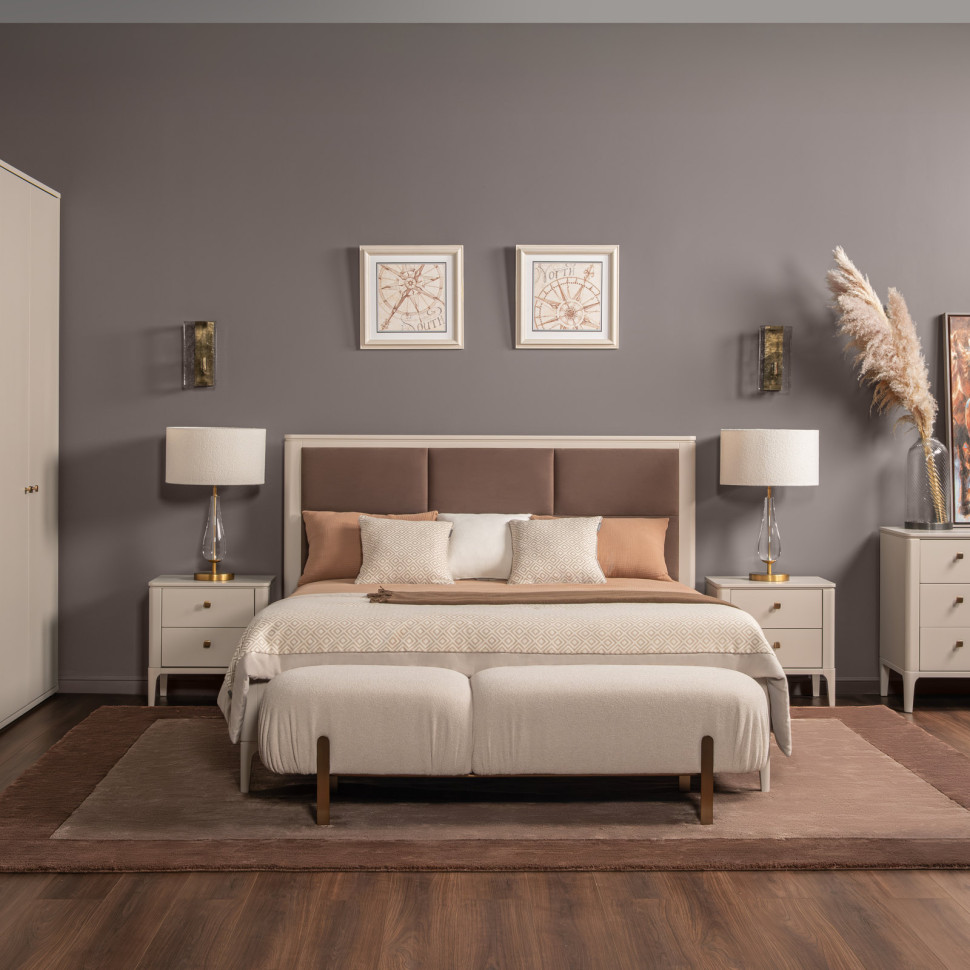 Кровать Fratelli Barri Alba 178,4 x 211,7 x h125,4 см, с решёткой