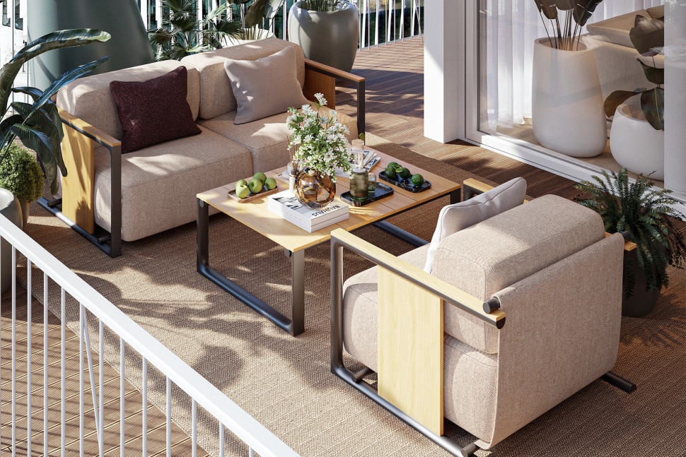 Журнальный стол Vondom Tulum - материал