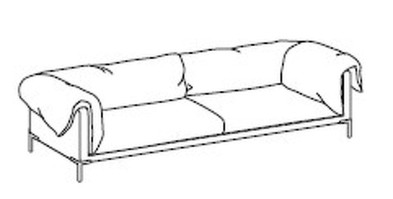 Диван Drop Ditre Italia Sofa Collection 288 x 103 x 72h nc93211