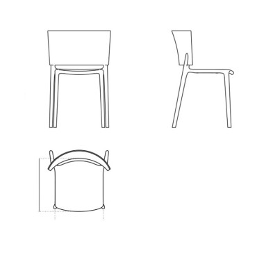 Стул Africa Vondom Vondom 52 x 51 x 80h nc100656