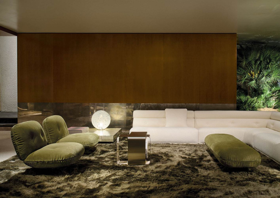 Банкетка Minotti Libra - материал
