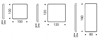 Размеры Зеркало Cattelan italia Wish S Размеры Зеркало Cattelan italia Wish S