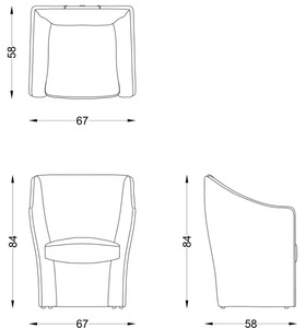 Размеры Стул Antonelli Atelier Alina
