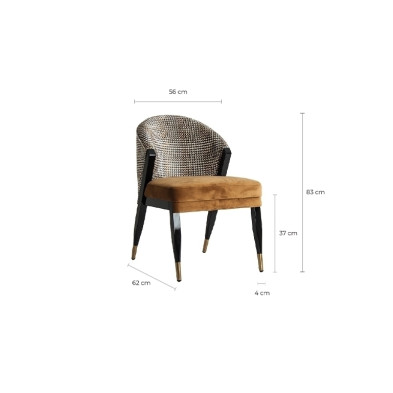 Стул Vical BRILLON 56 x 70 x h85 см, цвета охры