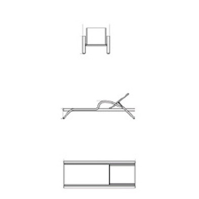 Шезлонг Palacio Skyline Design Heart 78 x 200 x 52h nc96869