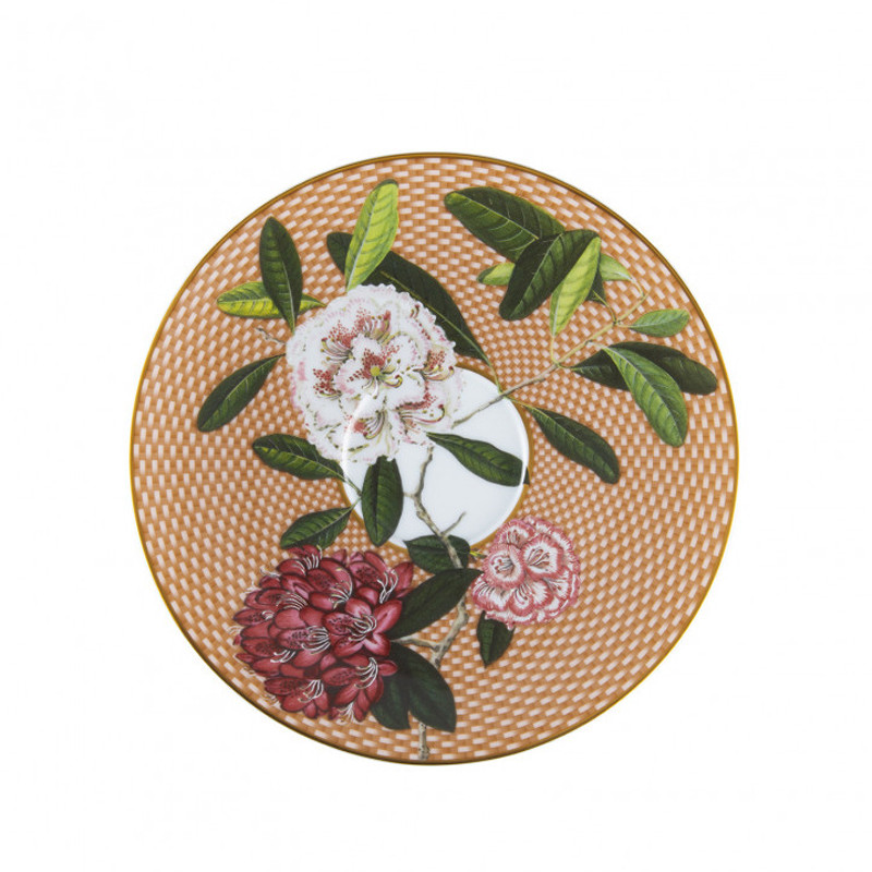 Чашка для чая с блюдцем Raynaud Tresor Fleuri, 220 мл, бежевый, фарфор