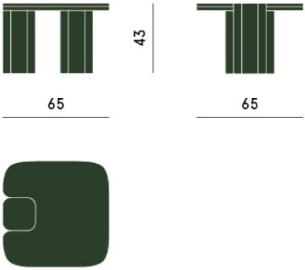 Размеры Журнальный стол Carpanese Home Erice S