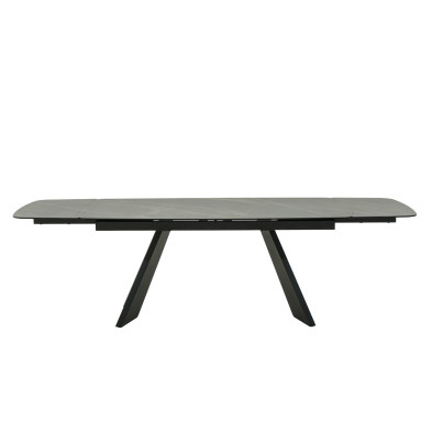 Обеденный стол Mod Interiors Toledo 180/260 x 90 x h76 см, стеклокерамика, чёрный металл
