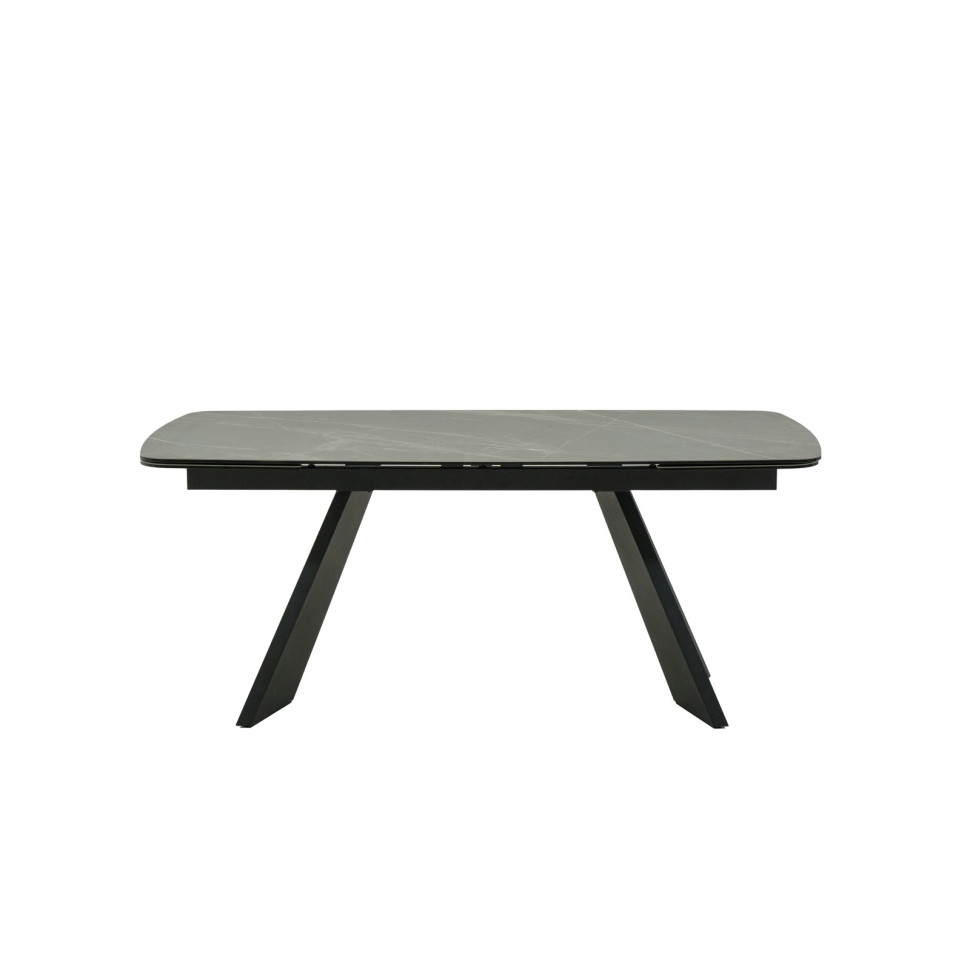 Обеденный стол Mod Interiors Toledo 180/260 x 90 x h76 см, стеклокерамика, чёрный металл