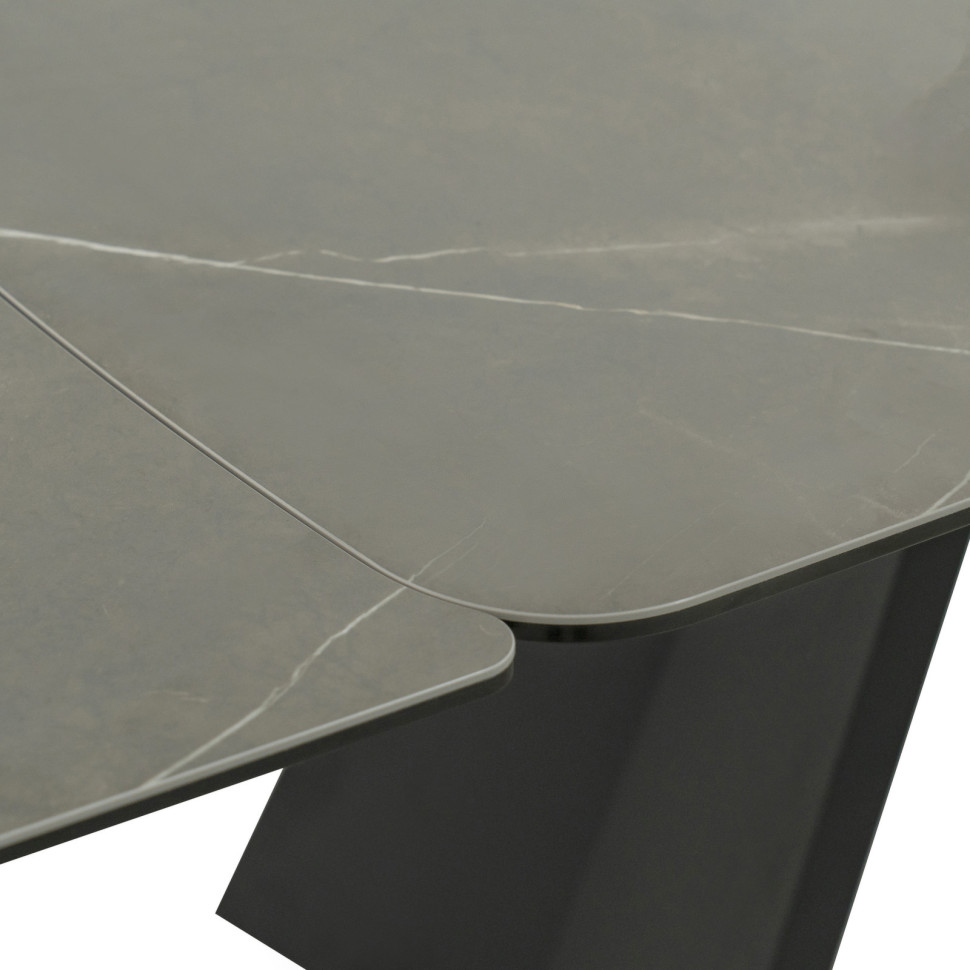 Обеденный стол Mod Interiors Toledo 180/260 x 90 x h76 см, стеклокерамика, чёрный металл