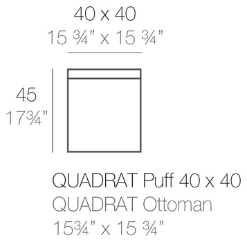 Размеры Пуф Vondom Jut