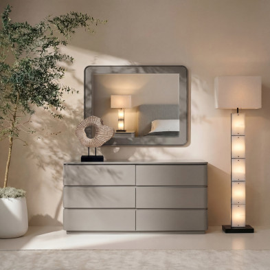 Комод Fratelli Barri Olmedo 152,4 x 45 x h79 см, матовый серо-бежевый лак