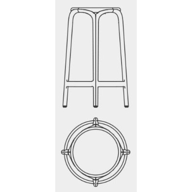 Табурет Brooklyn Vondom Vondom 44 x 44 x 66h nc100688