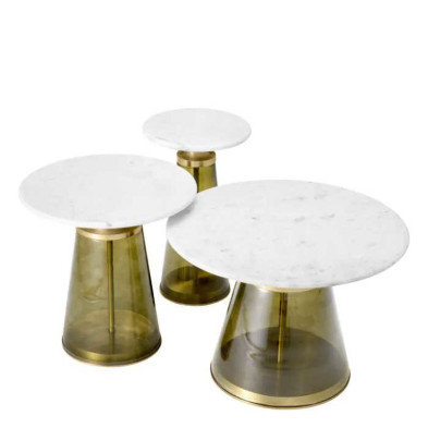 Журнальный столик Norto (3 шт) Eichholtz Tables And Desks 52/46/43h x ø60/46/31 nc103170