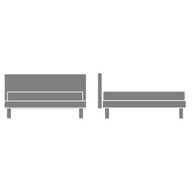 Кровать с решёткой Rem Novaluna Bed Collection 200 x 239 x 102h nc109613