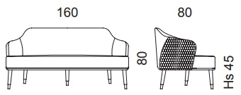 Размеры Диван Dv home collection Manhattan Small