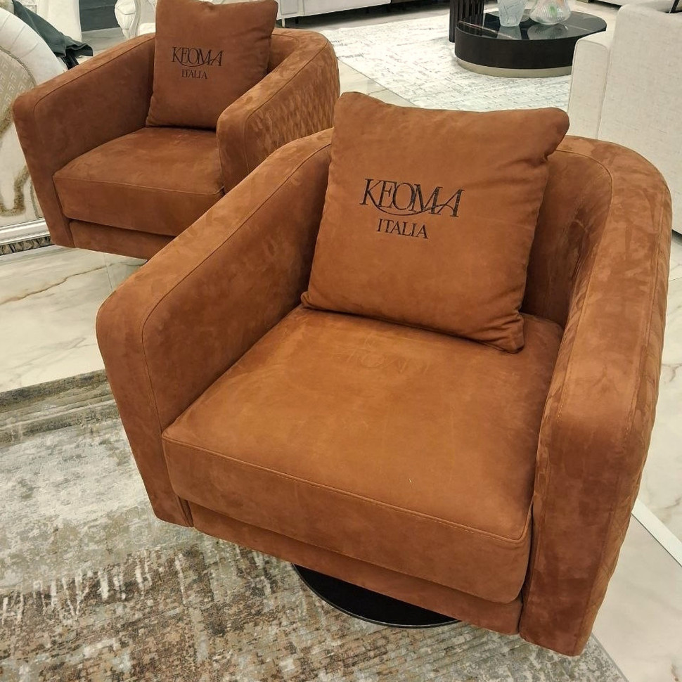 Кресло Keoma Malibu Luxury поворотное 82 x 83 x h73 см