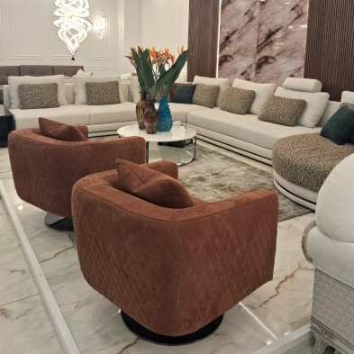 Кресло Keoma Malibu Luxury поворотное 82 x 83 x h73 см