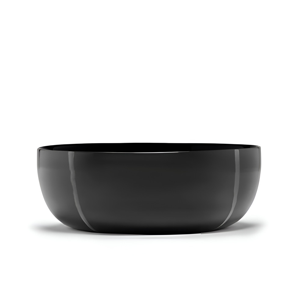 Салатник большой Serax Pacific Zuma, диаметр 28,5 см, чёрный, серый, фарфор