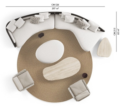 Диван Minotti Bézier Cord Outdoor