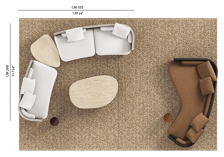 Диван Minotti Bézier Cord Outdoor