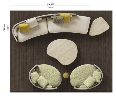 Диван Minotti Bézier Cord Outdoor