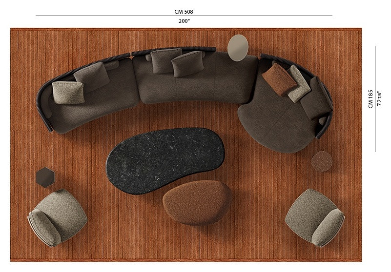 Диван Minotti Bézier Cord Outdoor