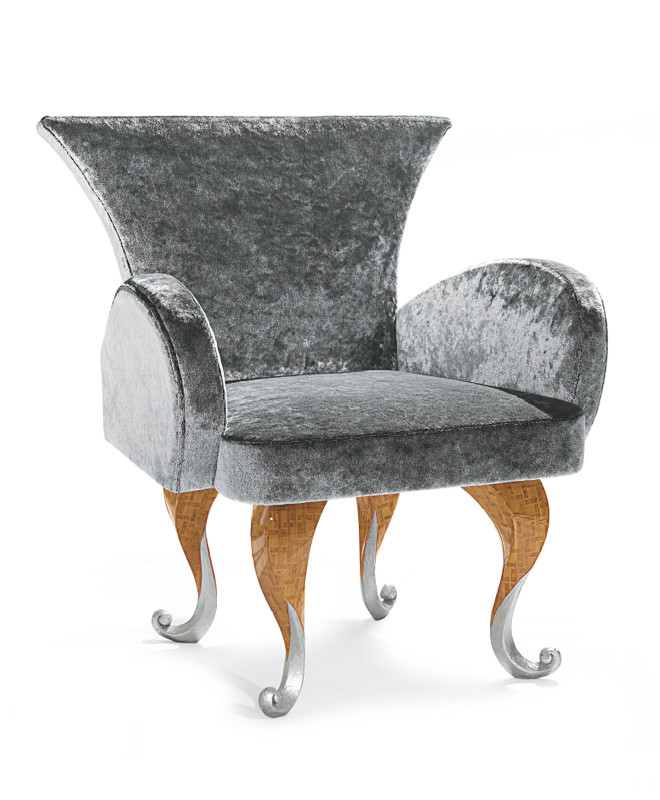 Стул в столовую Rivatelier Giardino alla francese Poltrona con gambe in legno