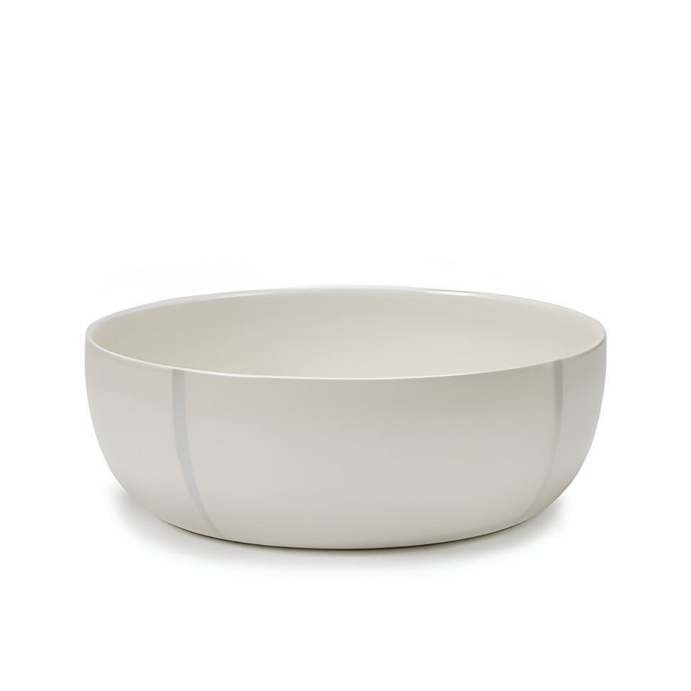 Салатник большой Serax SALT ZUMA, диаметр 28,5 см, белый, серый, фарфор