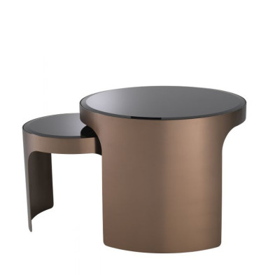 Приставной столик Piemonte (комплект из 2 столиков) Eichholtz Tables And Desks 46,5/38h x ø60/40 nc82585