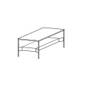 Журнальный столик Peter Doimo Salotti Accessories Collection 95 x 48 x 36h nc106065