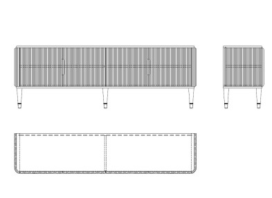 ТВ тумба Fratelli Barri Rimini 180,3 x 40 x 61,7h nc82258