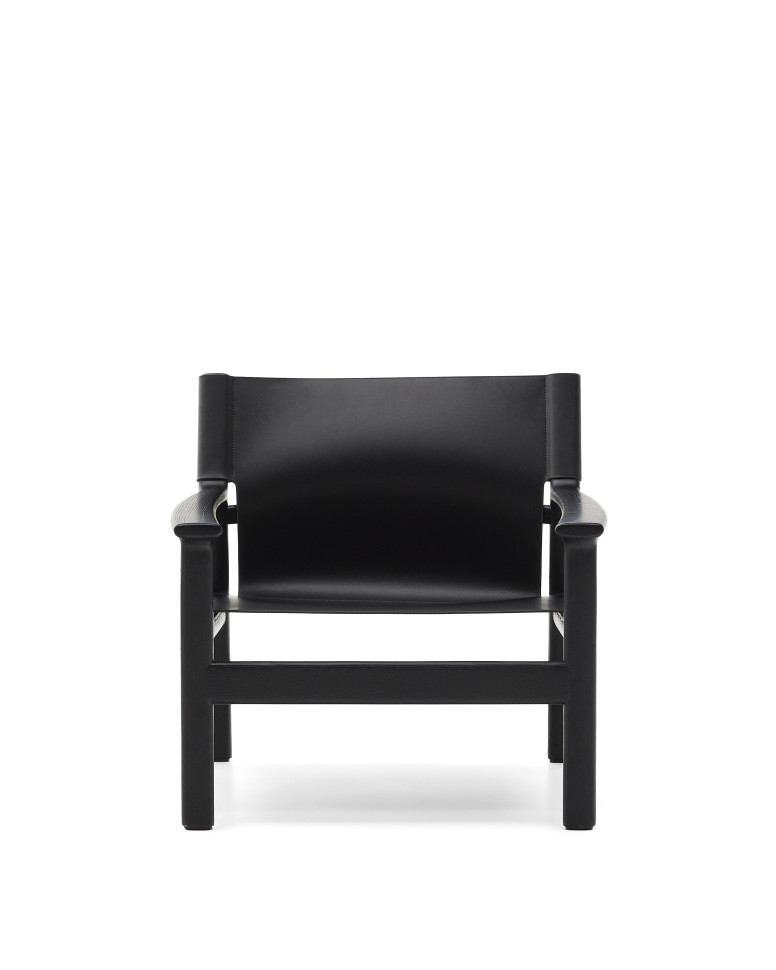 Кресло La Forma Jan 77,5 x 75,6 x h79 см, чёрное