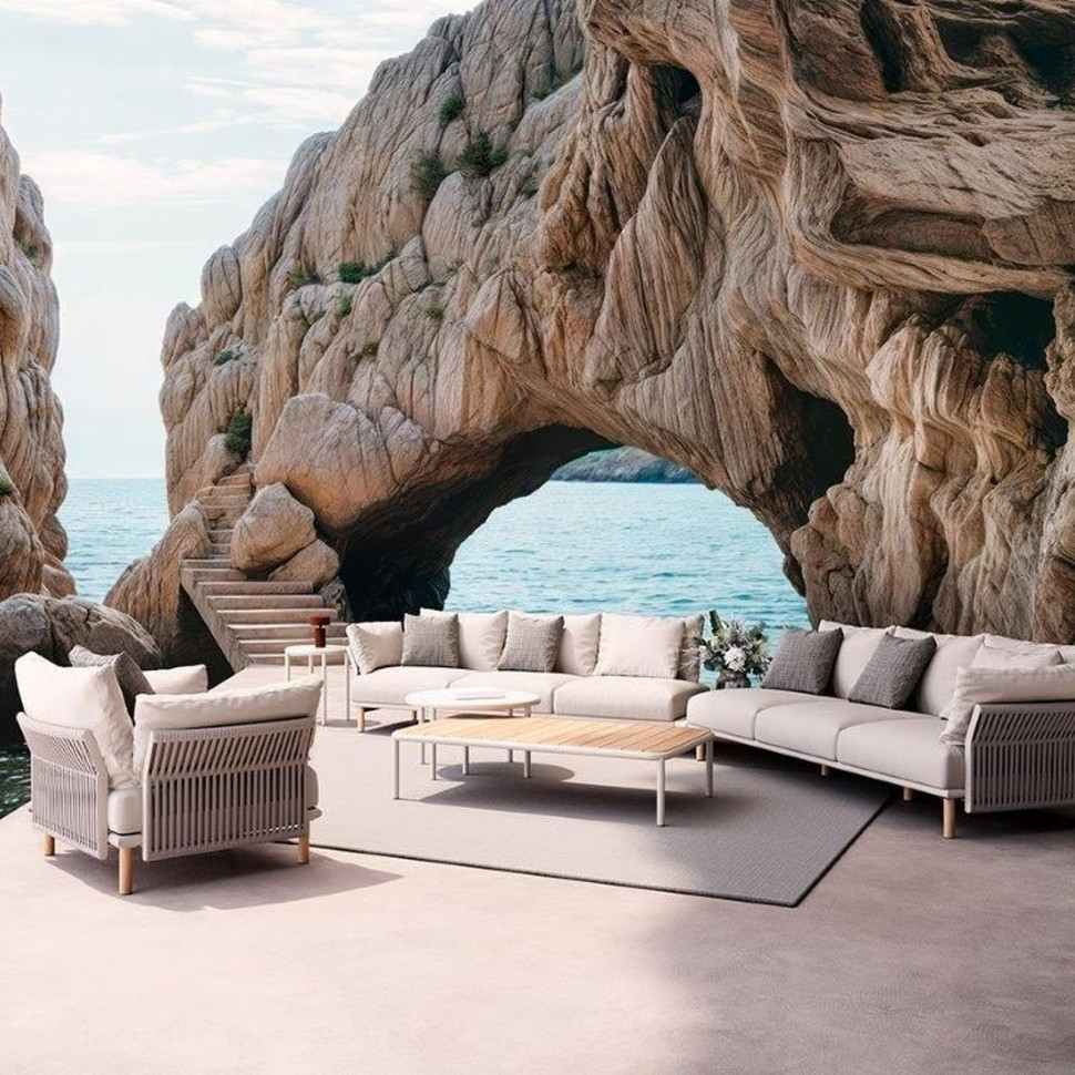 Журнальный столик SKLD Studio Tempo 150 x 90 x h32 см, алюминий - фото товара