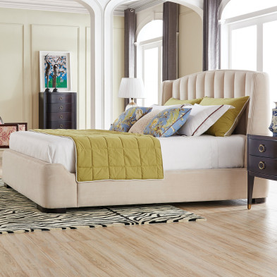 Кровать с решёткой Fratelli Barri Modena 200 x 227 x h132 см, отделка Cherry C veneer