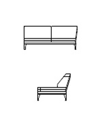 Модульный диван Brafta (правый) Skyline Design Brafta 190 x 95 x 70h nc96887