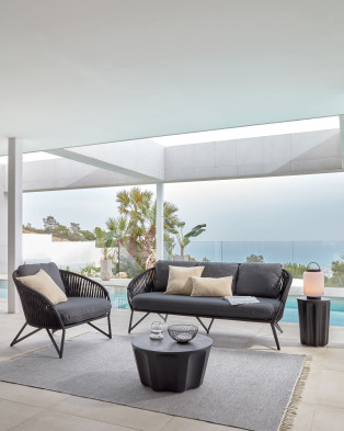 Кресло La Forma Branzie 90 x 80 x h77 см, чёрное