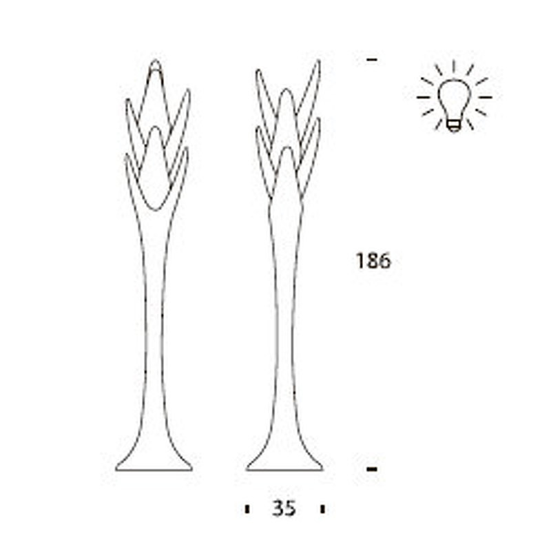 Вешалка для одежды Spiga Tonin Casa Modern 186h x ø35 nc65121