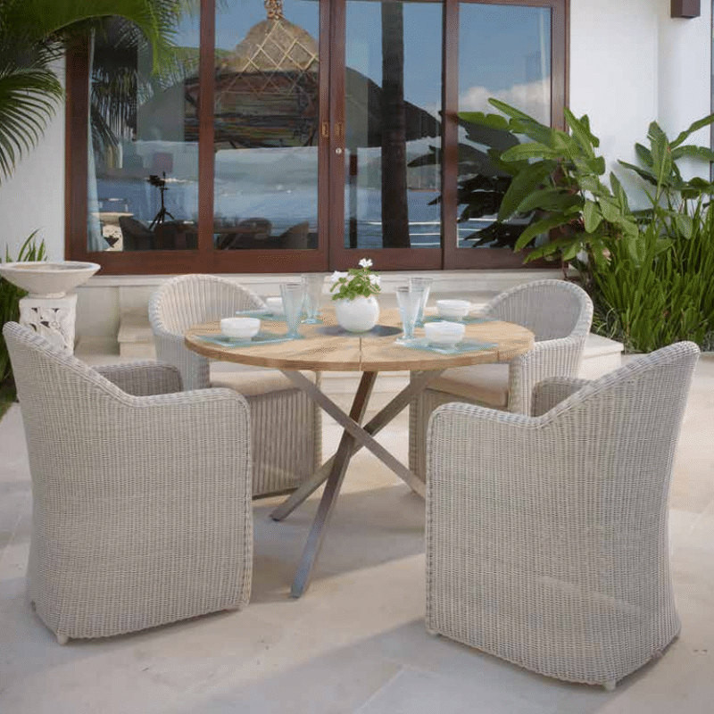 Обеденный стол Nautic Skyline Design Calderan 75h x ø120 nc93290