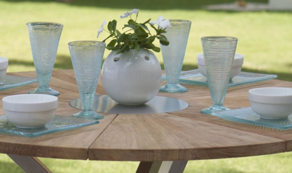 Обеденный стол Nautic Skyline Design Calderan 75h x ø120 nc93290 - стиль