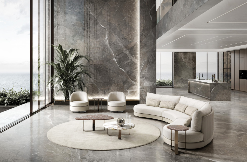 Журнальный стол Dv home collection Elite Stone 120 - стиль