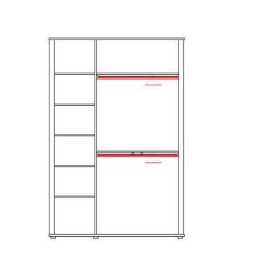 Гардероб Fratelli Barri Alba 162,5 x 59,5 x 241h nc111877