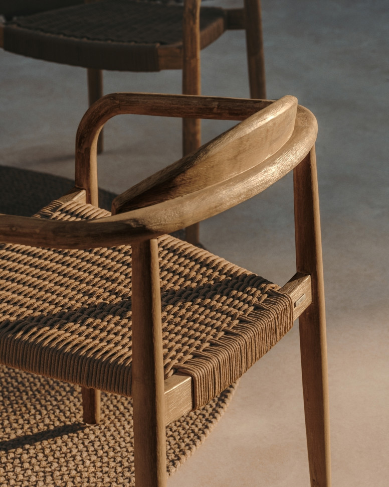 Стул La Forma Glynis 56 x 50 x h78 см, бежевый, эвкалипт