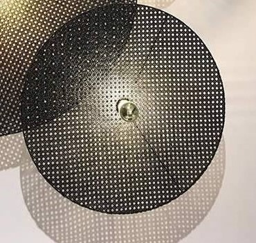 Бра Aromas del Campo Tan Tan диаметр 60 см, чёрный ротанг и металл - стиль