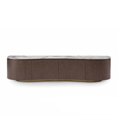 Тумба под TV Fratelli Barri Loreto 220 x 42 x h50 см, белый мрамор Dover