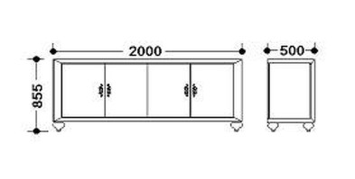 Буфет Fratelli Barri Palermo 204 x 52 x 86h nc17199